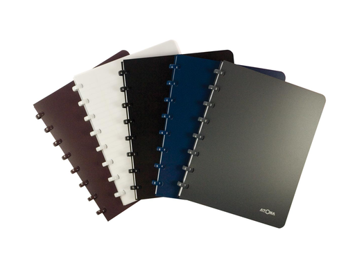 [TIM-A1473] Schrift Atoma Poly PP A4 geruit 144blz assorti