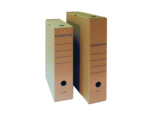 [TIM-AR-DIN] Archiefdoos Classex 251x345mm rug 80mm A4 bruin