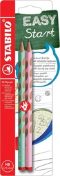 [TIM-B558808] Potlood Stabilo Easygraph voor rechtshandigen pastelgroen en -roze (2)