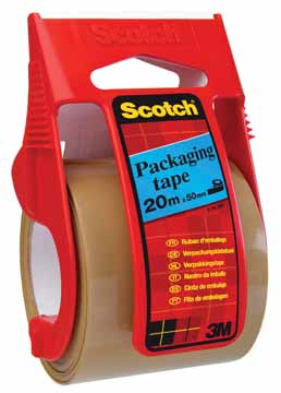 [TIM-C5020D] Verpakkingstape op dispenser Scotch 50mmx20m havana