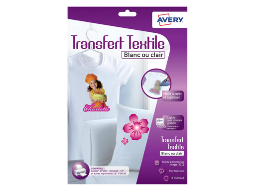 [TIM-C9405] Transferpapier Avery Textiel A4 (8)