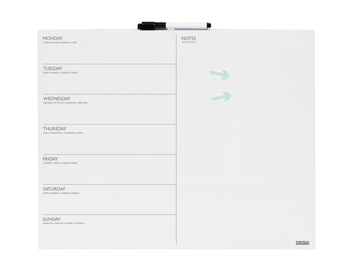 [TIM-D4218] Weekplanner Desq magnetisch 40x50cm