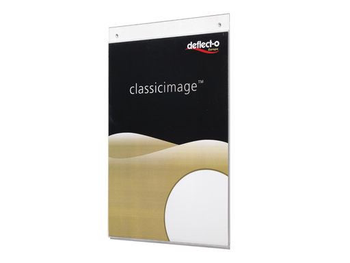 [TIM-DE47001] Folderhouder wand Deflecto A4 staand transparant