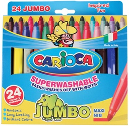 [TIM-DJ24] Viltstift Carioca Jumbo 6mm assorti (24)