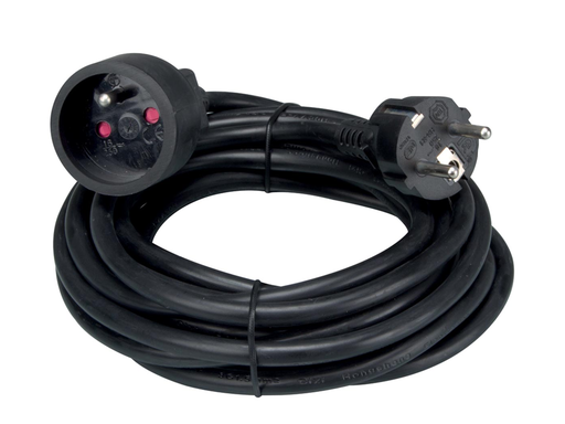[TIM-EC05B] Verlengkabel Perel 5m BE zwart