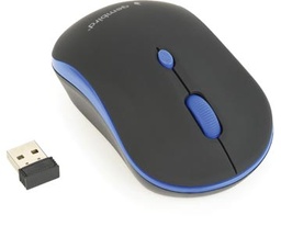 [TIM-GB10003] Muis draadloos Gembird optisch 4-knops met USB Nano ontvanger zwart/blauw