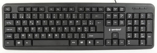 [TIM-GB10101] Toetsenbord Gembird Standaard met draad AZERTY zwart