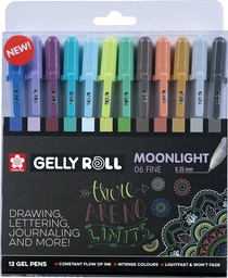 [TIM-GBM12A] Roller Sakura Gelly Roll Moonlight assorti (12)