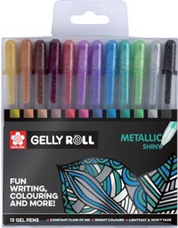 [TIM-GBMET12] Roller Sakura Gelly Roll Metallic assorti (12)