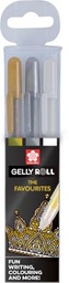 [TIM-GBMIX3A] Roller Sakura Gelly Roll Mix goud/zilver/wit (3)