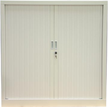 [TIM-GC1312B] Roldeurkast H: 136x120x43cm (hxbxd) wit