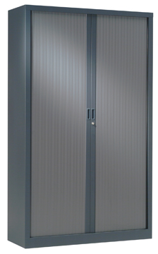 [TIM-GC1912A] Roldeurkast H: 198x120x43cm (hxbxd) antraciet