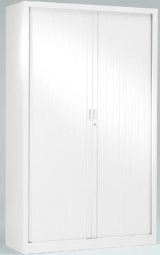 [TIM-GC1912B] Roldeurkast H: 198x120x43cm (hxbxd) wit