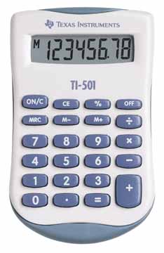 [QUA-H501] Zakrekenmachine Texas superview TI-501