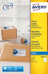 [TIM-J816925] Etiket Avery Parcel 04 etik/bl 99,1x139mm voor inkjet wit (25)