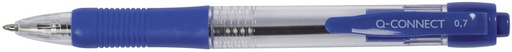 [TIM-KF00268] Balpen Q-Connect retractable medium blauw