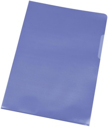 [TIM-KF01643] Zichtmap Q-Connect PP A4 120 micron gekorreld transparant blauw (10)