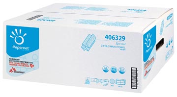 [TIM-P412009] Handdoeken Papernet Z-Vouw 22x24cm 2-laags 200vel wit (20)