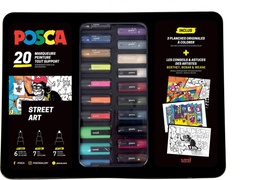 [TIM-PC20001] Paintmarker Posca Street Art assorti (20)