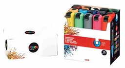 [TIM-PC8K8] Paintmarker Uni-ball Posca schuine punt 8mm assorti (8)