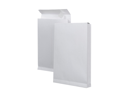 [TIM-PR14338] Zakomslag met balg Bong 262x371x38mm + strip wit (125)