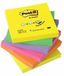 [TIM-R330NR] Z-Notes Post-it 76x76mm assorti neon (6)