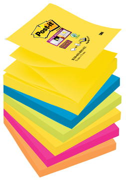 [TIM-S3306RO] Z-Notes Post-It Rio 76x76mm assorti (6)