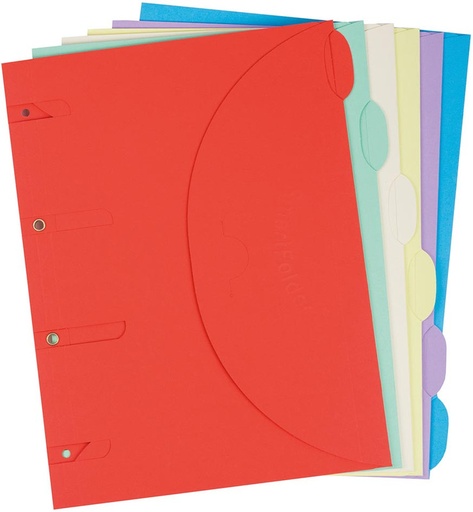 [TIM-T111302] Smartfolder Tarifold geperforeerde showtas karton A4 assorti (6)