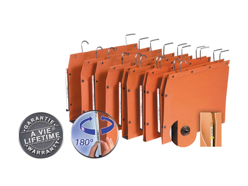 [TIM-TUB515] Hangmap Elba T.U.B metalen haken kast 330mm 30mm bodem oranje