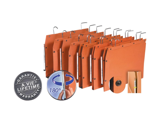 [TIM-TUB529] Hangmap Elba T.U.B metalen haken kast 330mm 50mm bodem oranje
