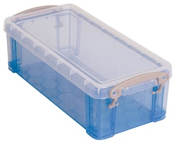 [TIM-UB09LBL] Opbergdoos Really Useful Box 0,9l transparant blauw