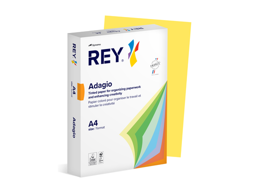 [PAP-ADA48003] Adagio DIN A4 80gr citroengeel (500) - 70% PEFC Certified