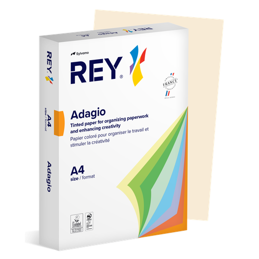 [PAP-ADA48093] Adagio DIN A4 80gr crème (500) - 70% PEFC Certified