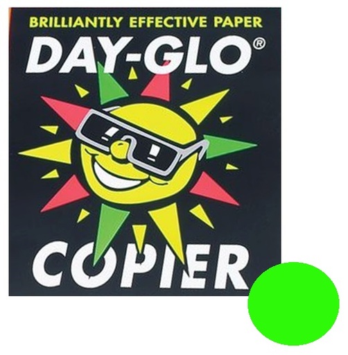[PAP-FL102750] Day-glo DIN A4 100gr fluo groen (250)