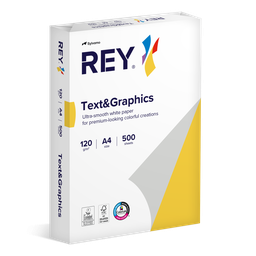 [PAP-RTG04] Rey text & graphics DIN A4 120gr wit (250) - FSC Mix 70%