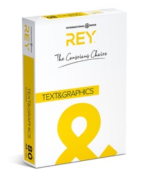 [PRI-RTG01] Rey text & graphics DIN A4 80gr wit (500) - FSC Mix 70%