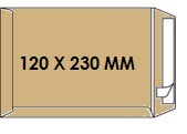 [ENV-Z31] Zakomslag 120X230 bruin + strip Z/V (500)