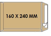 [ENV-Z02] Zakomslag 160X240 bruin + strip Z/V (250)