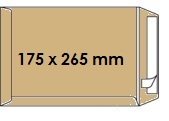 [ENV-Z28] Zakomslag 175X265 bruin + strip Z/V (25)